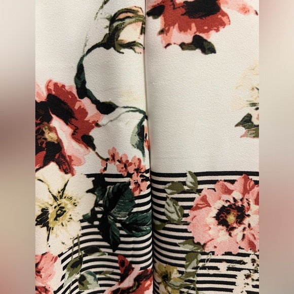 Beautiful Floral and Striped Romper - Picture 3 of 5